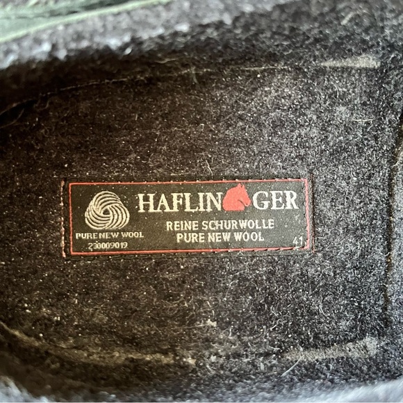 Haflinger Gray Wool Felt Slippers Size 41 - Picture 5 of 9